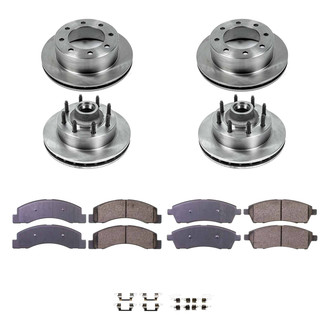 Callahan Brake Parts® - Plain Front and Rear Brake Kit