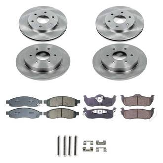 Callahan Brake Parts® - Plain Front and Rear Brake Kit