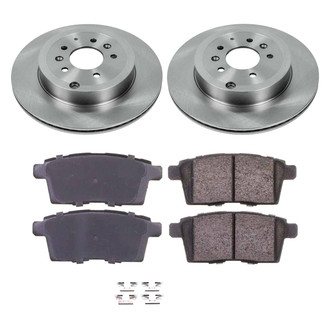 Callahan Brake Parts® - Plain Rear Brake Kit