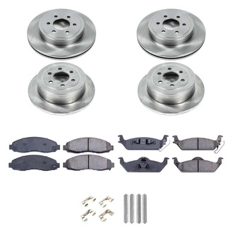 Callahan Brake Parts® - Plain Front and Rear Brake Kit