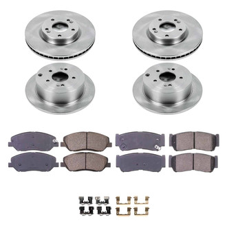 Callahan Brake Parts® - Plain Front and Rear Brake Kit