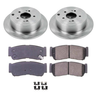 Callahan Brake Parts® - Plain Rear Brake Kit