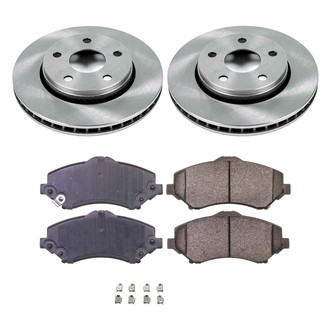 Callahan Brake Parts® - Plain Front Brake Kit