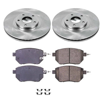 Callahan Brake Parts® - Plain Front Brake Kit