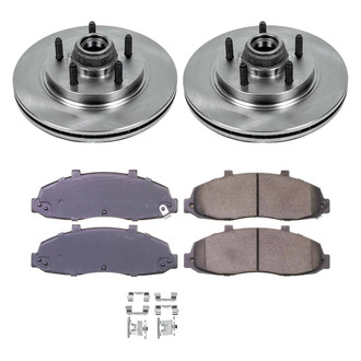 Callahan Brake Parts® - Plain Front Brake Kit