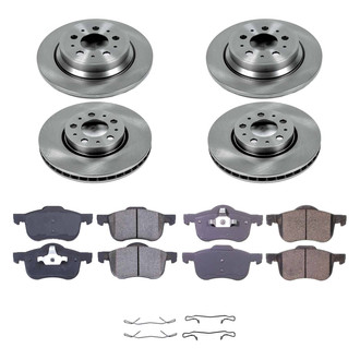 Callahan Brake Parts® - Plain Front and Rear Brake Kit