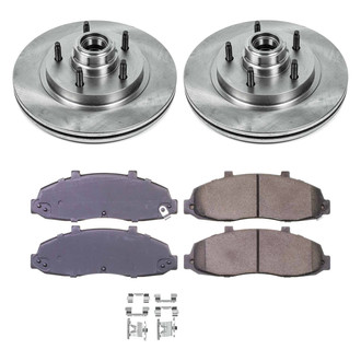 Callahan Brake Parts® - Plain Front Brake Kit