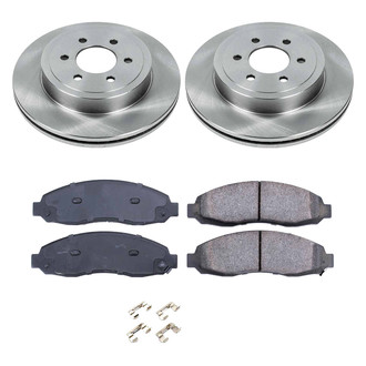 Callahan Brake Parts® - Plain Front Brake Kit