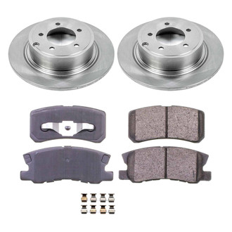 Callahan Brake Parts® - Plain Rear Brake Kit