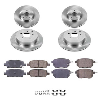 Callahan Brake Parts® - Plain Front and Rear Brake Kit