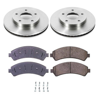 Callahan Brake Parts® - Plain Front Brake Kit