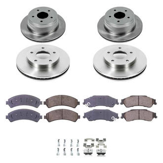 Callahan Brake Parts® - Plain Front and Rear Brake Kit