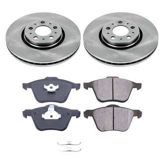 Callahan Brake Parts® - Plain Front Brake Kit