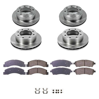Callahan Brake Parts® - Plain Front and Rear Brake Kit