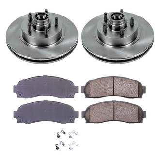 Callahan Brake Parts® - Plain Front Brake Kit