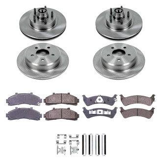 Callahan Brake Parts® - Plain Front and Rear Brake Kit