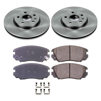 Callahan Brake Parts® - Plain Front Brake Kit