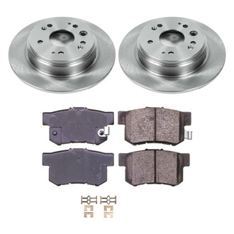 Callahan Brake Parts® - Plain Rear Brake Kit