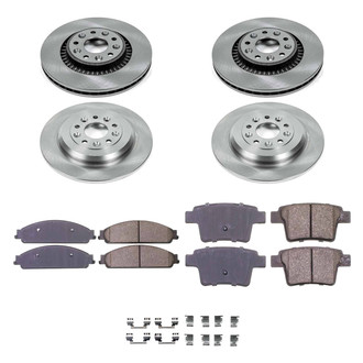 Callahan Brake Parts® - Plain Front and Rear Brake Kit