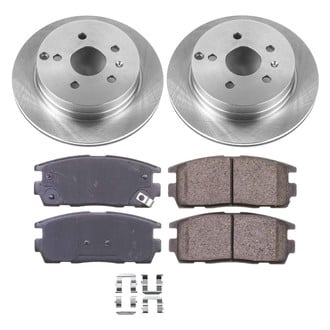 Callahan Brake Parts® - Plain Rear Brake Kit