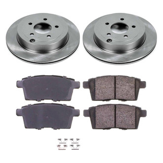 Callahan Brake Parts® - Plain Rear Brake Kit