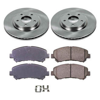 Callahan Brake Parts® - Plain Front Brake Kit