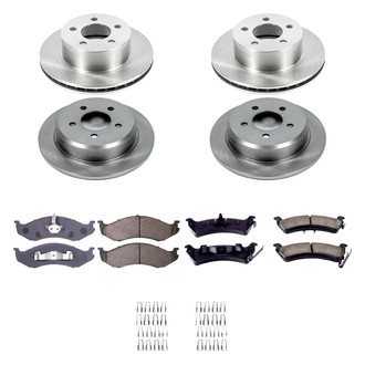 Callahan Brake Parts® - Plain Front and Rear Brake Kit
