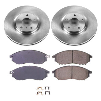 Callahan Brake Parts® - Plain Front Brake Kit