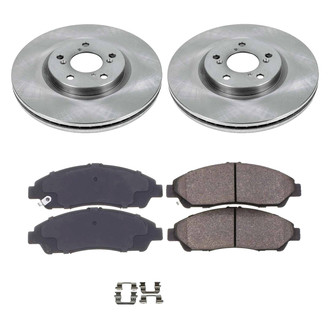 Callahan Brake Parts® - Plain Front Brake Kit