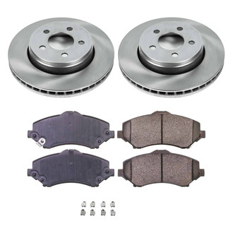 Callahan Brake Parts® - Plain Front Brake Kit