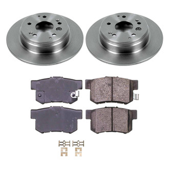 Callahan Brake Parts® - Plain Rear Brake Kit