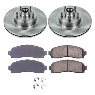 Callahan Brake Parts® - Plain Front Brake Kit