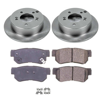Callahan Brake Parts® - Plain Rear Brake Kit