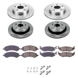Callahan Brake Parts® - Plain Front and Rear Brake Kit