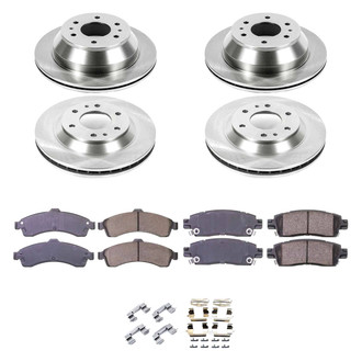 Callahan Brake Parts® - Plain Front and Rear Brake Kit