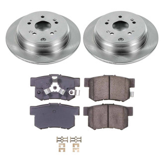 Callahan Brake Parts® - Plain Rear Brake Kit