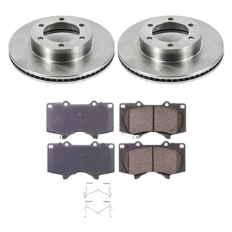 Callahan Brake Parts® - Plain Front Brake Kit