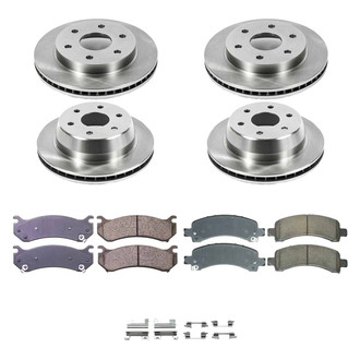 Callahan Brake Parts® - Plain Front and Rear Brake Kit