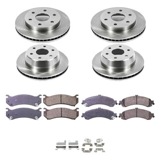 Callahan Brake Parts® - Plain Front and Rear Brake Kit