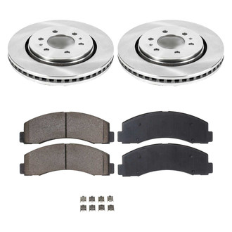 Callahan Brake Parts® - Plain Front Brake Kit