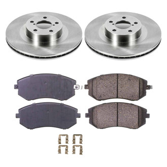 Callahan Brake Parts® - Plain Front Brake Kit