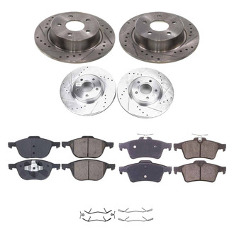 Callahan Brake Parts® - Drilled and Slotted Front and Rear Brake Kit