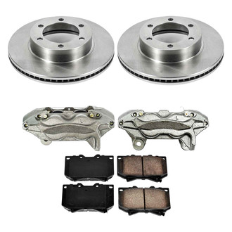 Callahan Brake Parts® - Plain Front Brake Kit with Calipers