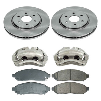 Callahan Brake Parts® - Plain Front Brake Kit with Calipers