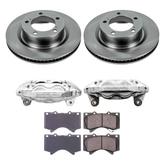 Callahan Brake Parts® - Plain Front Brake Kit with Calipers