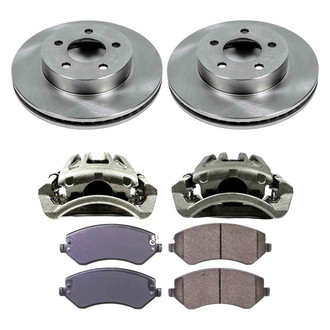 Callahan Brake Parts® - Plain Front Brake Kit with Calipers