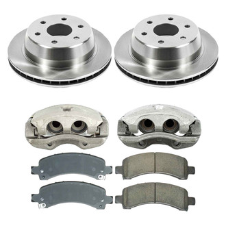 Callahan Brake Parts® - Plain Rear Brake Kit with Calipers