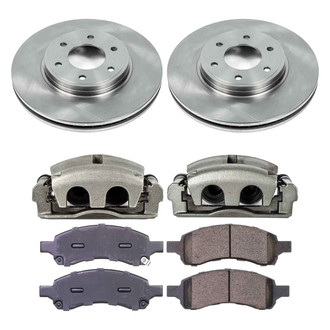 Callahan Brake Parts® - Plain Front Brake Kit with Calipers