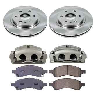 Callahan Brake Parts® - Plain Front Brake Kit with Calipers