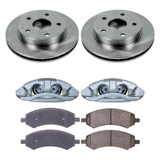 Callahan Brake Parts® - Plain Front Brake Kit with Calipers